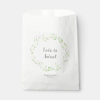Sachets En Papier Mariage de germe floral rustique