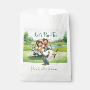 Sachets En Papier Mariage de golf mariée et marié thème de golf pou