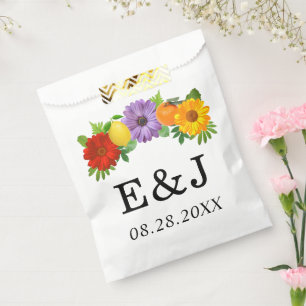 Sachets En Papier Mariage de jardin floral de agrumes