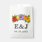 Sachets En Papier Mariage de jardin floral de agrumes (Devant)