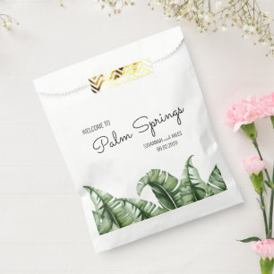 Sachets En Papier Mariage de la feuille banane du milieu du siècle B