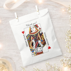 Sachets En Papier Mariage de la reine et du roi des coeurs