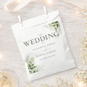 Sachets En Papier Mariage de la typographie florale (Coupé)