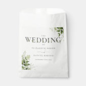 Sachets En Papier Mariage de la typographie florale (Devant)