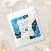 Sachets En Papier Mariage de l'agate Pearles de couleur bleu marine (Coupé)