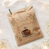 Sachets En Papier Mariage de Merci de café spécial personnalisé (Coupé)