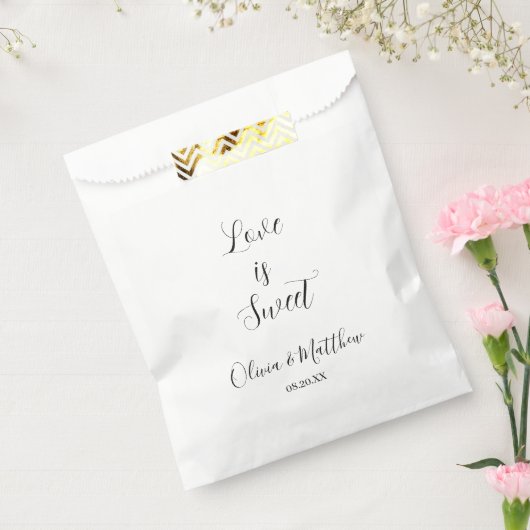 Sachets En Papier Mariage de Merci de script minimal (Scellé)