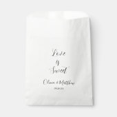 Sachets En Papier Mariage de Merci de script minimal (Devant)