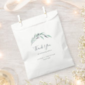 Sachets En Papier Mariage de Merci d'Eucalyptus pourpre et vert (Coupé)