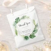 Sachets En Papier Mariage de Merci tropical de destination géométriq (Coupé)