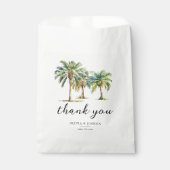 Sachets En Papier Mariage de Merci Tropical Palm Tree (Devant)