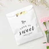 Sachets En Papier Mariage de monogramme noir et blanc moderne (Scellé)
