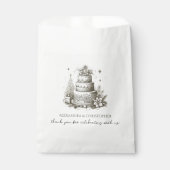 Sachets En Papier Mariage de Noël (Devant)