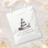 Sachets En Papier Mariage de Noël (Coupé)
