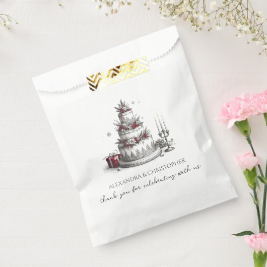 Sachets En Papier Mariage de Noël (Scellé)