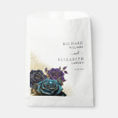 Sachets En Papier Mariage de Parties scintillant Rose gothique foncé (Devant)