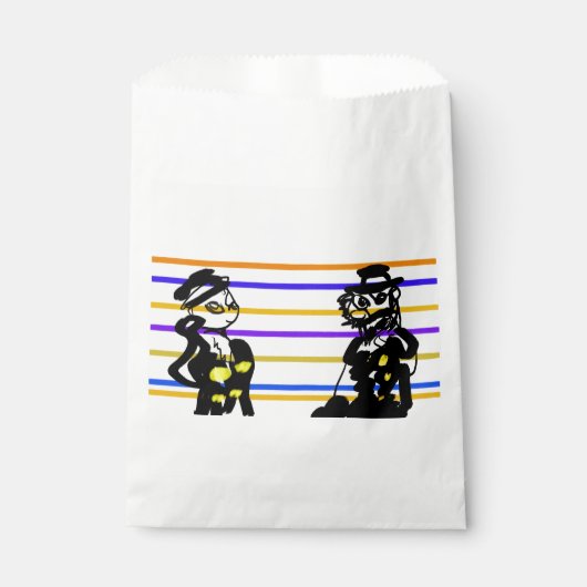 Sachets En Papier Mariage de pirates (Devant)