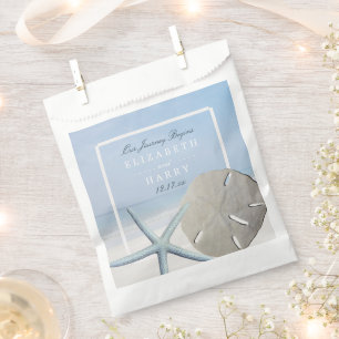 Sachets En Papier Mariage de plage de sable Dollar et Starfish