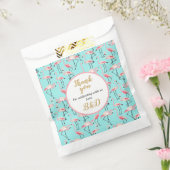 Sachets En Papier Mariage de plage moderne Flamant rose bleu rose (Scellé)