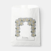 Sachets En Papier Mariage de Roses blanches (Devant)