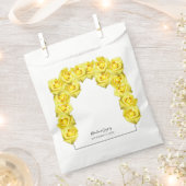 Sachets En Papier Mariage de roses jaunes (Coupé)
