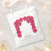 Sachets En Papier Mariage de roses roses rustiques (Coupé)