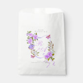 Sachets En Papier Mariage de ruban Rose violet (Devant)
