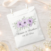 Sachets En Papier Mariage de script de fleurs de lavande violette (Coupé)