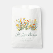 Sachets En Papier Mariage de semences Fleur sauvage couleur aquarell (Devant)