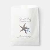 Sachets En Papier Mariage de Starfish Couple White Beach (Devant)