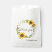Sachets En Papier Mariage de Sunflowers (Devant)
