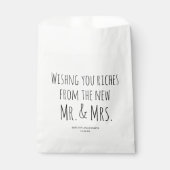 Sachets En Papier Mariage de ticket de loterie (Devant)