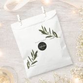 Sachets En Papier Mariage de verdure Feuille d'olive (Coupé)