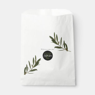 Sachets En Papier Mariage de verdure Feuille d'olive