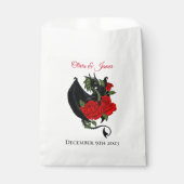 Sachets En Papier Mariage d'Imaginaire Black Dragon Red Roses (Devant)