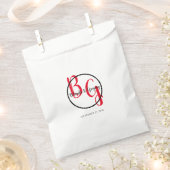 Sachets En Papier Mariage d'initiales personnalisées simples (Coupé)