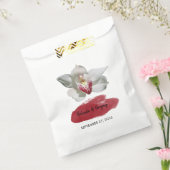 Sachets En Papier Mariage d'orchidée de Bourgogne (Scellé)