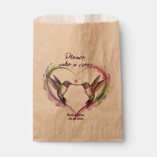 Sachets En Papier Mariage Drôle (Devant)