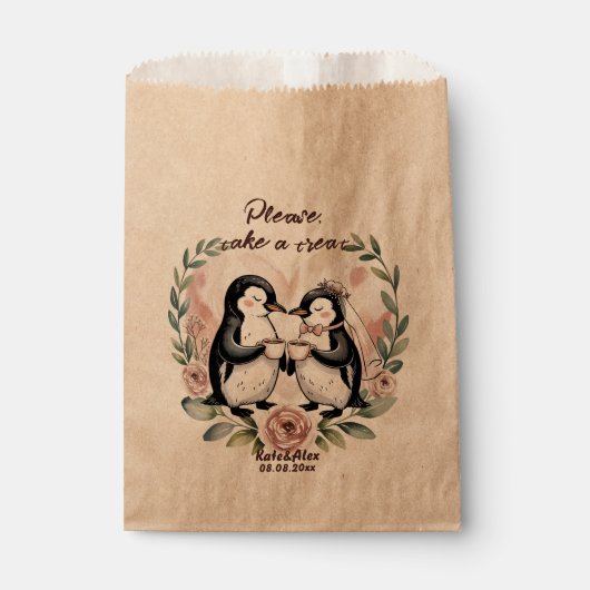 Sachets En Papier Mariage Drôle (Devant)