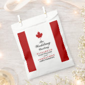 Sachets En Papier Mariage du drapeau canadien (Coupé)