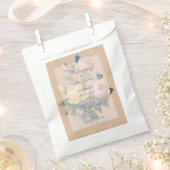 Sachets En Papier Mariage du jardin papillon Rose anglais (Coupé)