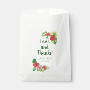 Sachets En Papier Mariage du paradis floral tropical