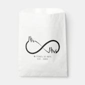 Sachets En Papier Mariage du symbole M & Mme Infinity (Devant)