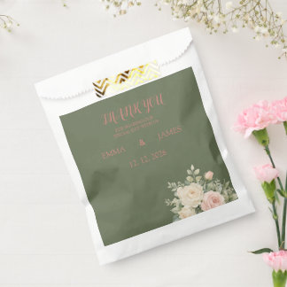 Sachets En Papier Mariage Élégant à l'Aquarelle Eucalyptus