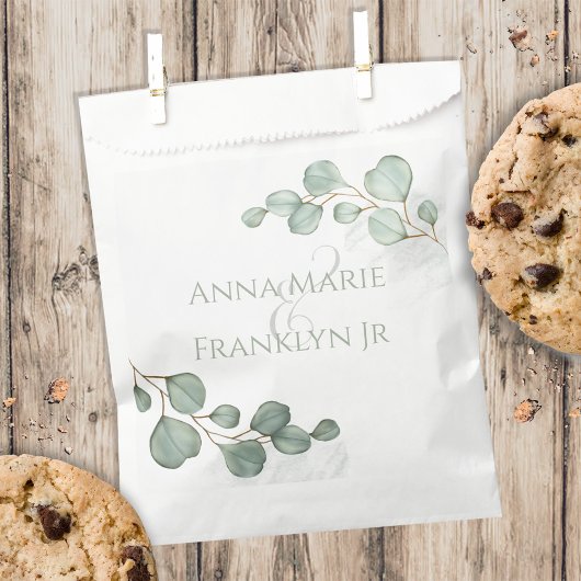 Sachets En Papier Mariage Elegant Candy favorise la typographie clas