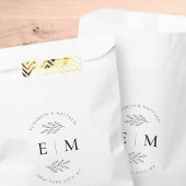 Sachets En Papier Mariage Élégant Chic Moderne Simple Chic Monogramm
