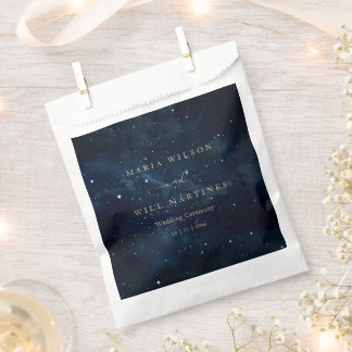 Sachets En Papier Mariage élégant sous les étoiles Céleste