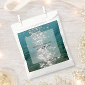 Sachets En Papier Mariage Étincelles d'eau de mer de plage (Coupé)