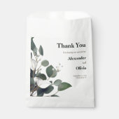 Sachets En Papier Mariage Eucalyptus moderne (Devant)