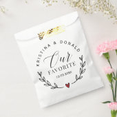 Sachets En Papier Mariage Favoriser Notre Sac Favori Favor (Scellé)